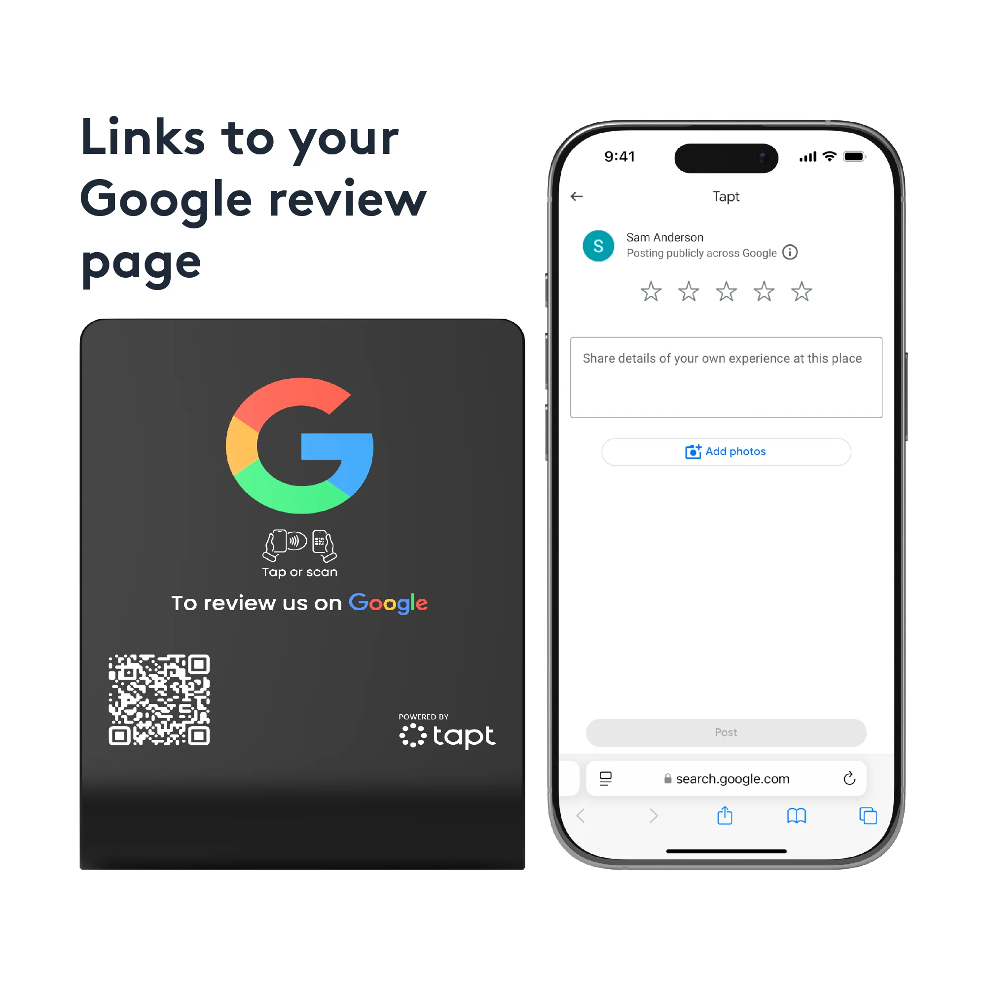 Custom Google Review Stand - Image 4