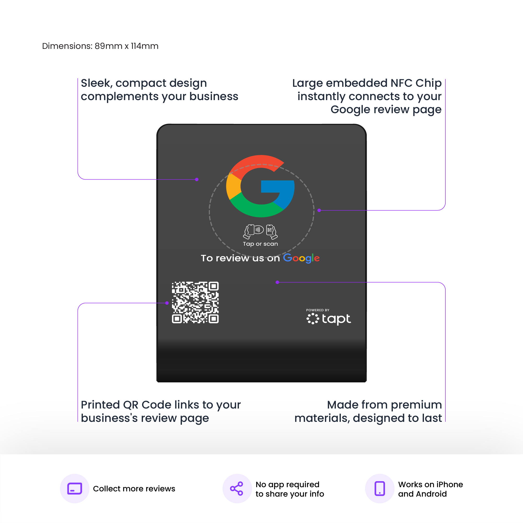 Custom Google Review Stand - Image 5